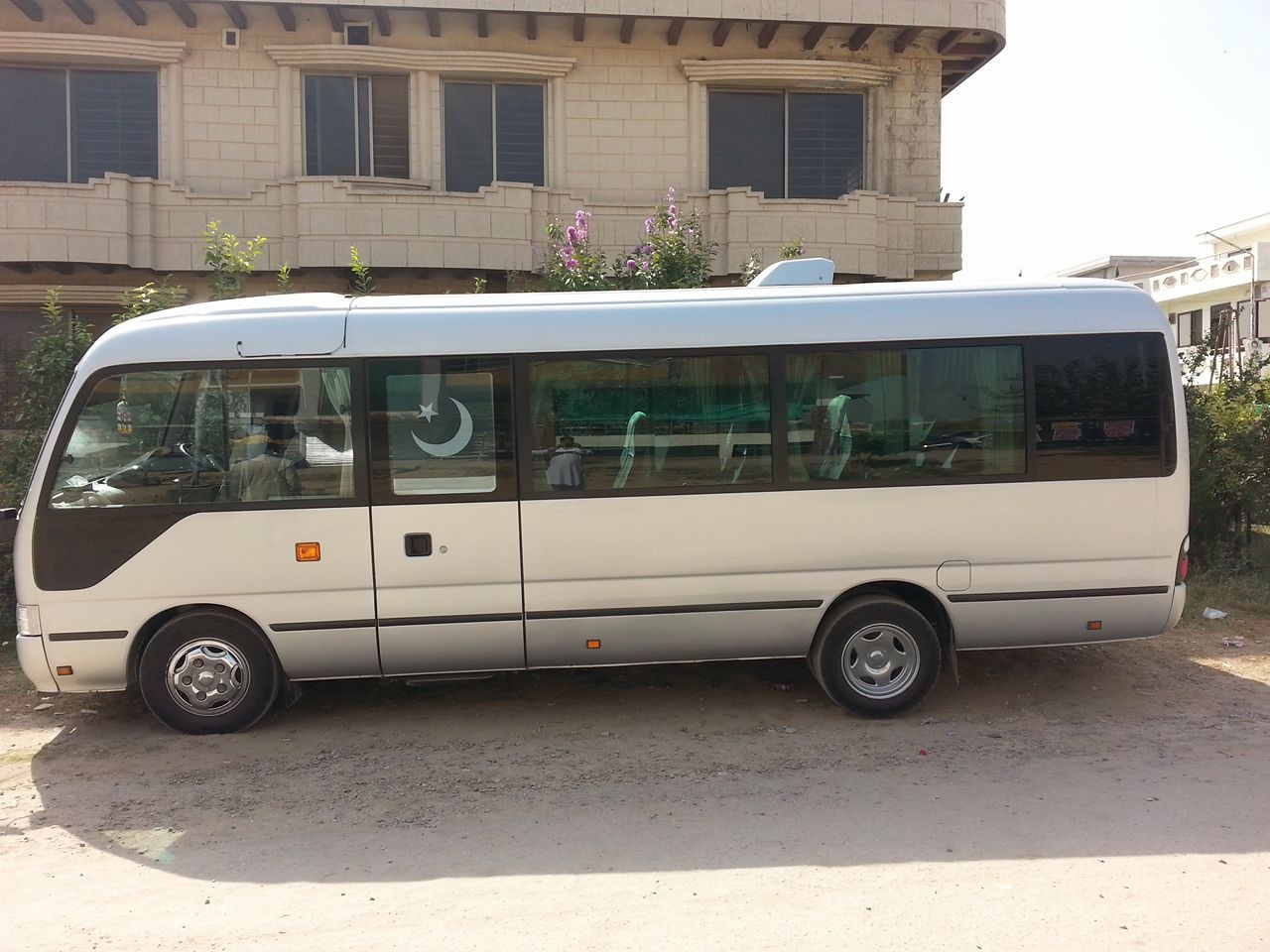 Toyota Coaster Saloon (From Lahore) w/o fuel